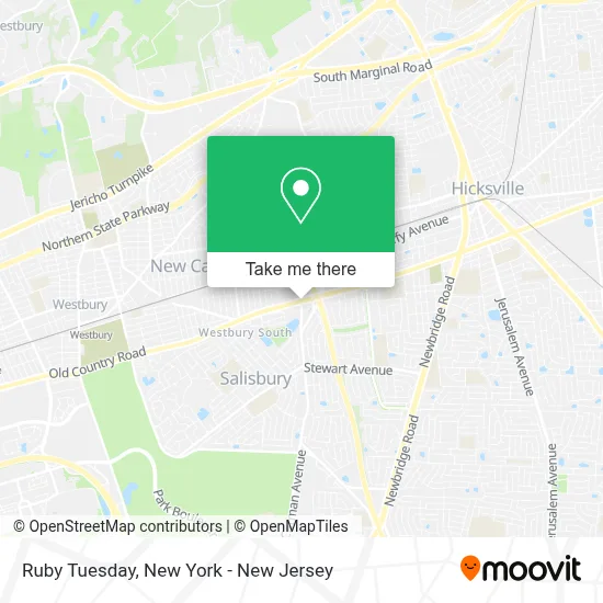 Ruby Tuesday map