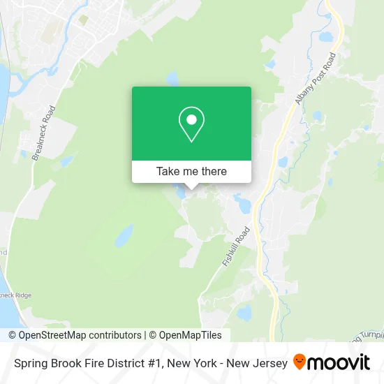 Spring Brook Fire District #1 map