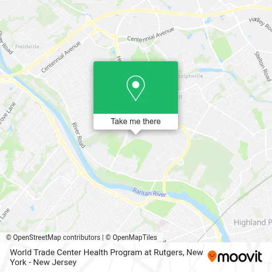 World Trade Center Health Program at Rutgers map