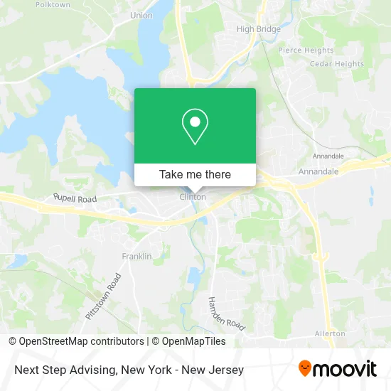 Next Step Advising map
