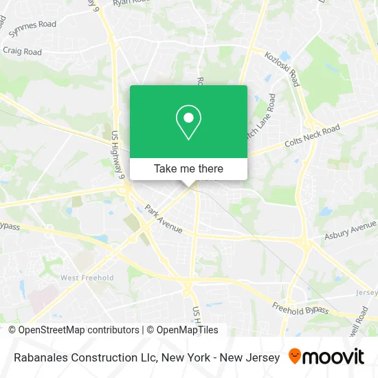 Rabanales Construction Llc map