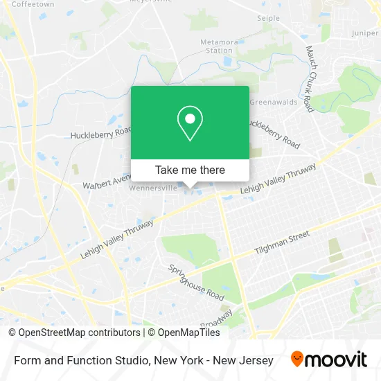 Form and Function Studio map