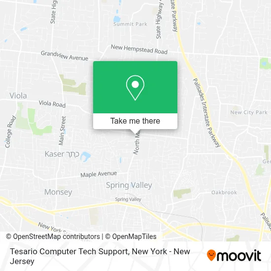 Mapa de Tesario Computer Tech Support