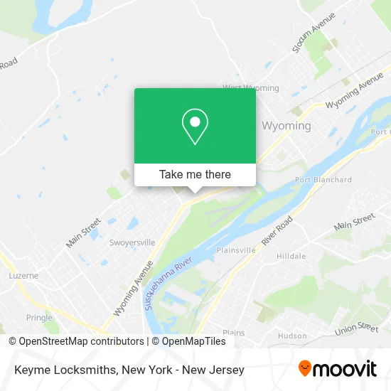 Keyme Locksmiths map
