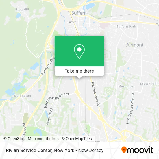 Rivian Service Center map