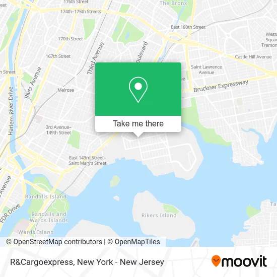 R&Cargoexpress map