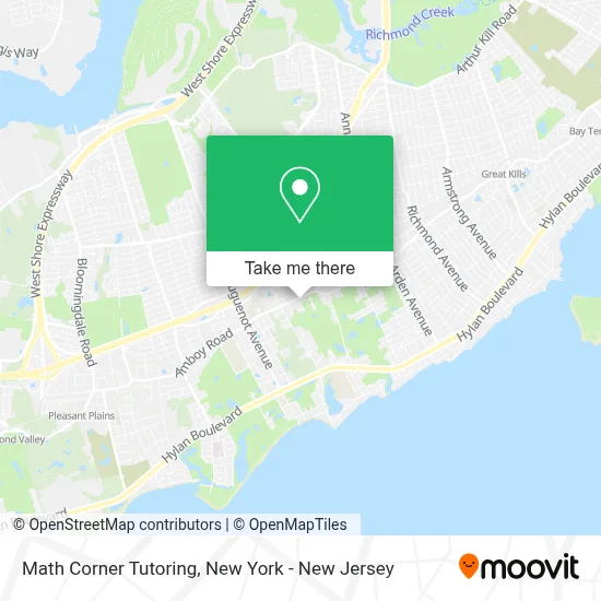 Math Corner Tutoring map