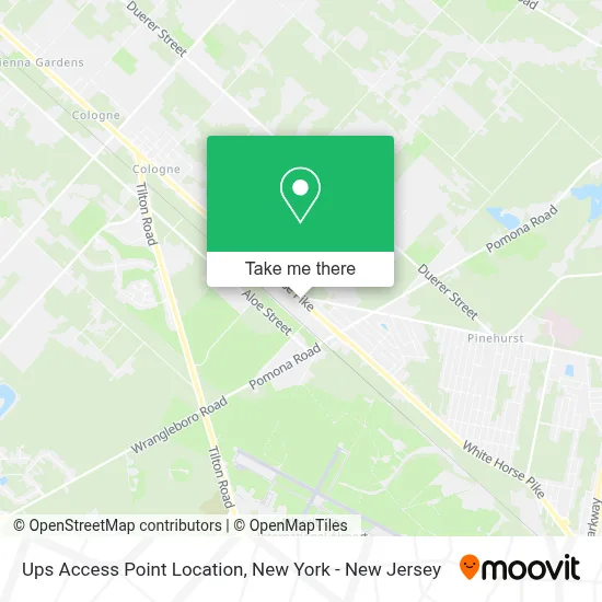 Ups Access Point Location map