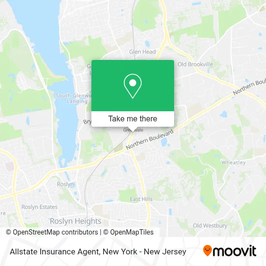 Allstate Insurance Agent map