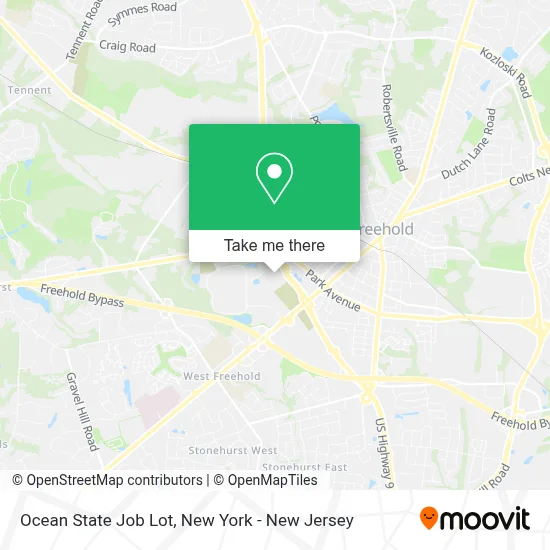 Ocean State Job Lot map