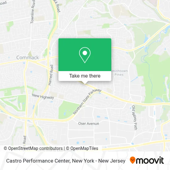 Castro Performance Center map