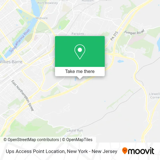 Ups Access Point Location map