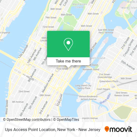 Ups Access Point Location map