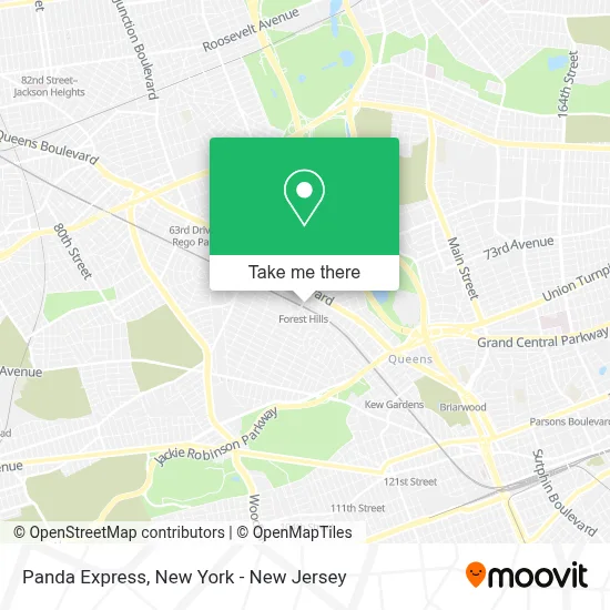 Panda Express map