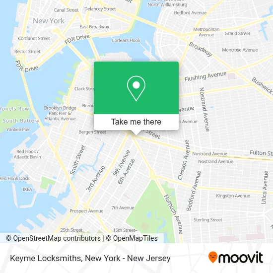 Keyme Locksmiths map