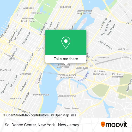 Sol Dance-Center map