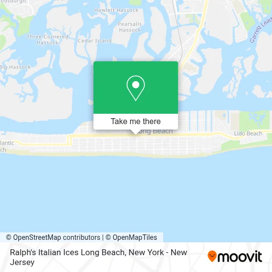 Ralph's Italian Ices Long Beach map