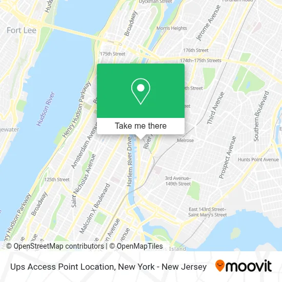 Ups Access Point Location map