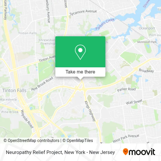 Neuropathy Relief Project map