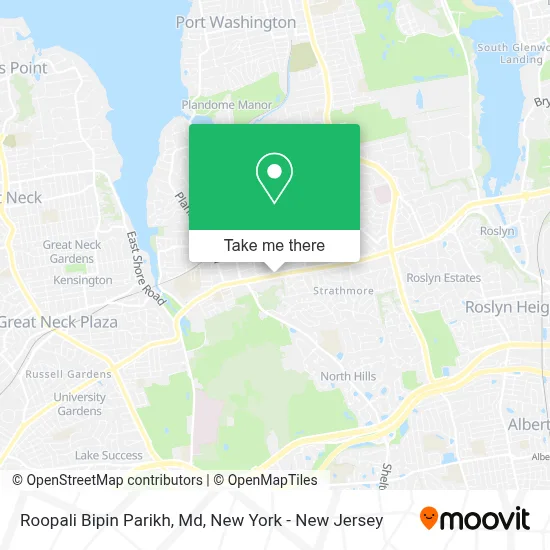 Roopali Bipin Parikh, Md map