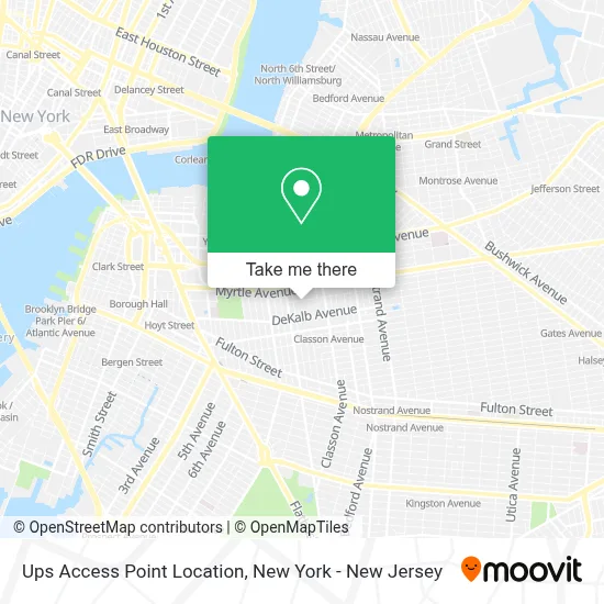 Ups Access Point Location map