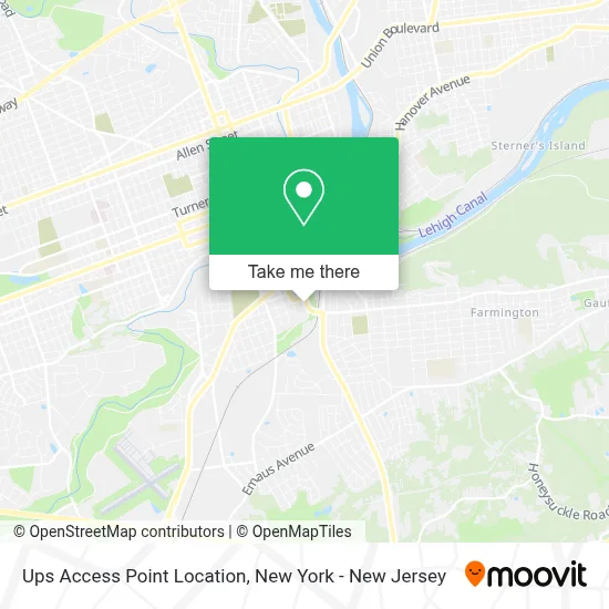 Ups Access Point Location map
