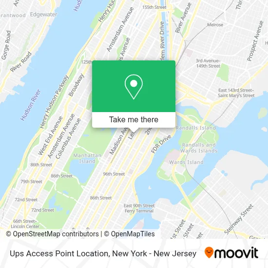 Ups Access Point Location map