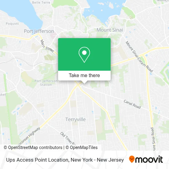 Ups Access Point Location map