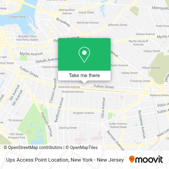 Ups Access Point Location map