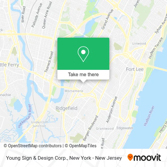 Young Sign & Design Corp. map