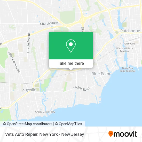 Vets Auto Repair map