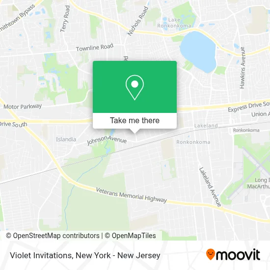 Violet Invitations map