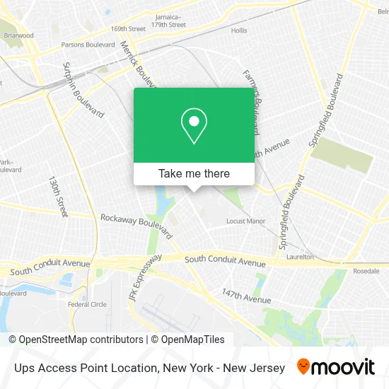 Ups Access Point Location map