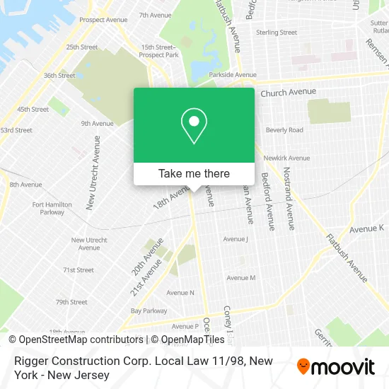 Rigger Construction Corp. Local Law 11 / 98 map