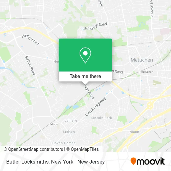 Butler Locksmiths map