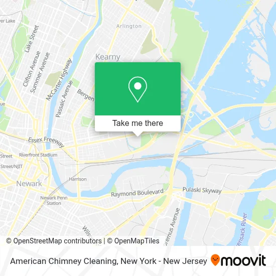 American Chimney Cleaning map