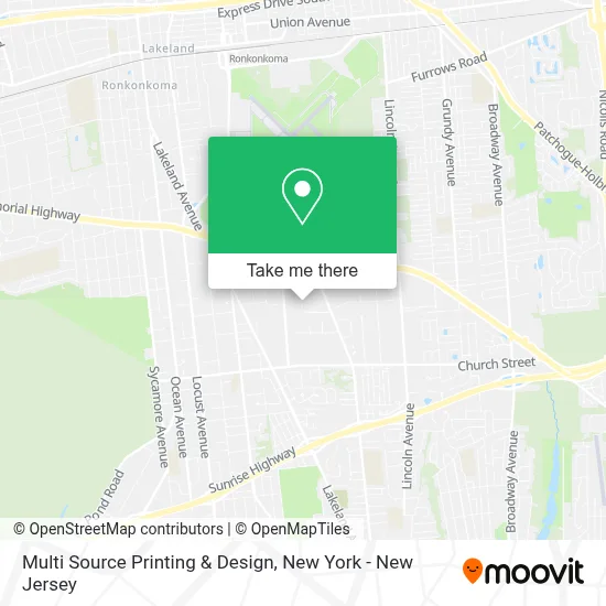 Multi Source Printing & Design map