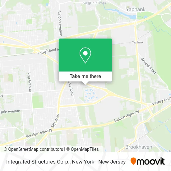 Integrated Structures Corp. map