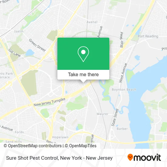 Sure Shot Pest Control map