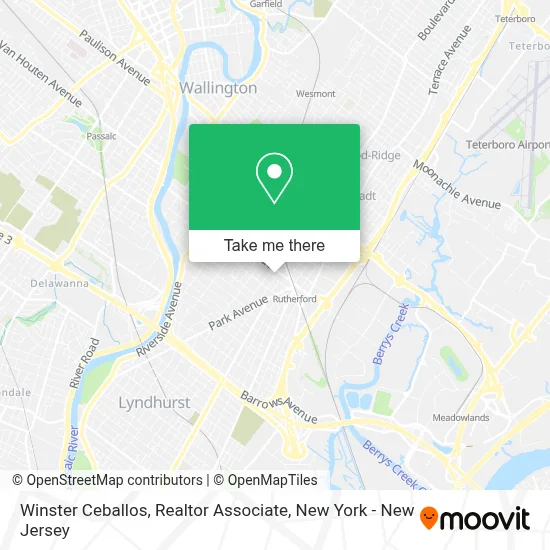 Winster Ceballos, Realtor Associate map
