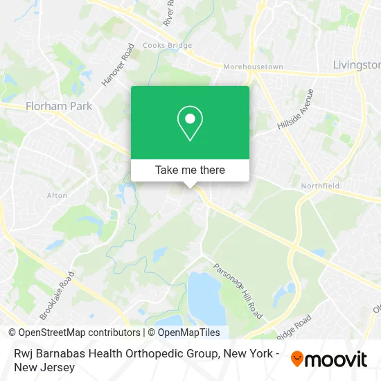Rwj Barnabas Health Orthopedic Group map