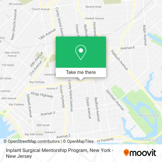 Inplant Surgical Mentorship Program map