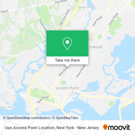 Ups Access Point Location map