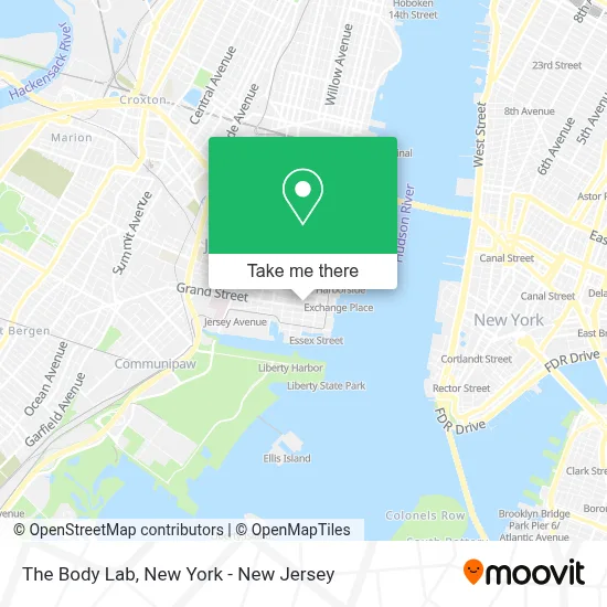 The Body Lab map