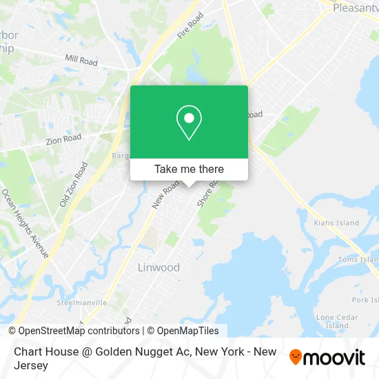 Chart House @ Golden Nugget Ac map