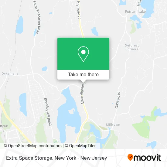 Extra Space Storage map