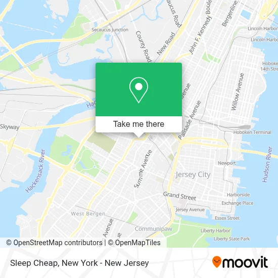 Sleep Cheap map