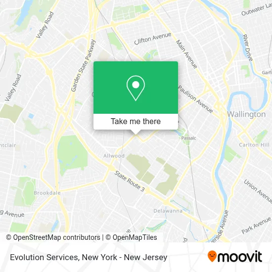 Evolution Services map