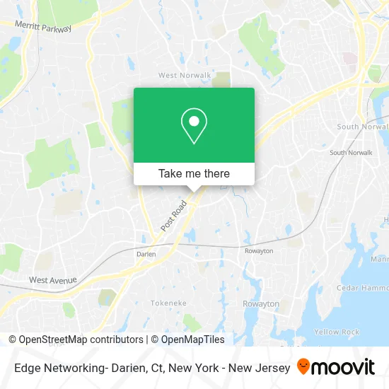 Edge Networking- Darien, Ct map