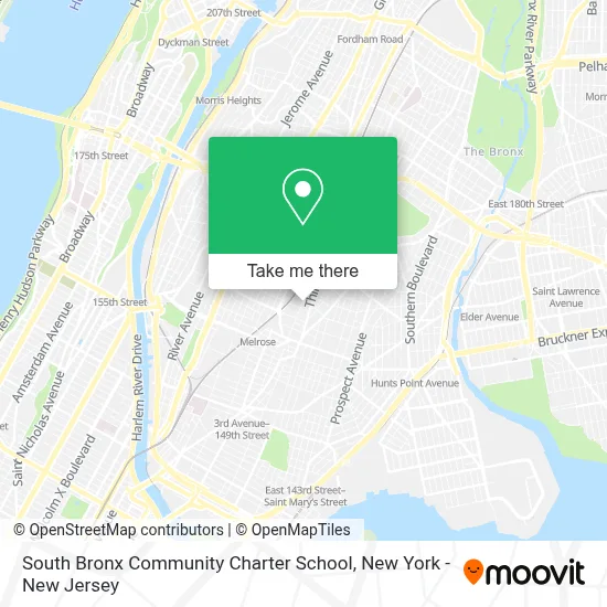 South Bronx Community Charter School map